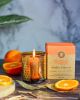 Candela con frammenti Mandarino e Alloro Cera di Soia Organic Goodness